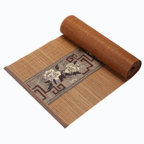 Chemin de table japonais brodé en bambou pour salon de thé et dîner - 3