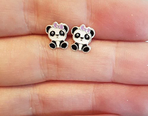 Orecchini in argento sterling a forma di orsetto