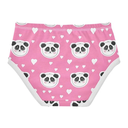 Artistic Toddler Girls Underwear 2t Cotton Cute Panties Girl Cute Panda Faces Pink Briefs Girls Undies2