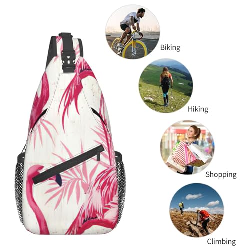 Bolso Sling Crossbody Unisex Negro Casual miniatura 6