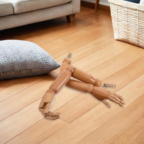 Brazo de maniquí de madera con articulaciones realistas para fotografía 8