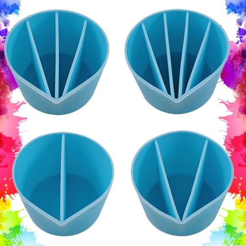 Generisch Vaso de riego de silicona, accesorios de pintura de fundición, herramientas para moldes de fundición, taza medidora, pintura acrílica, suministros para manualidades, medición de líquidos