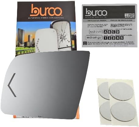 Burco 4170S Left Side Power Replacement Mirror Glass for Toyota Sequoia, Tundra