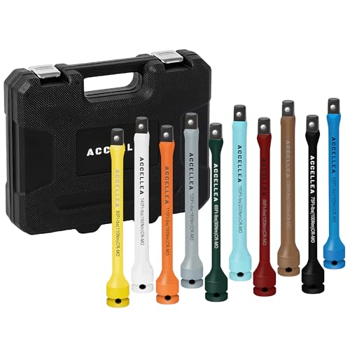 10Pcs Torque Limiting Extension Set 1/2 Drive 65-150 Ft-Lbs Torque Sticks