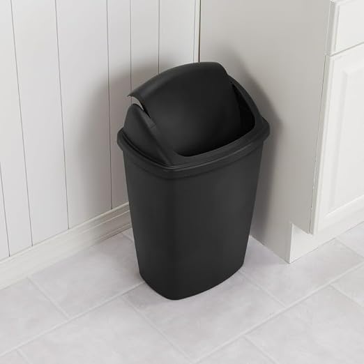 Caneca de Basura Rectangular Negra 7.5 Galones miniatura 5