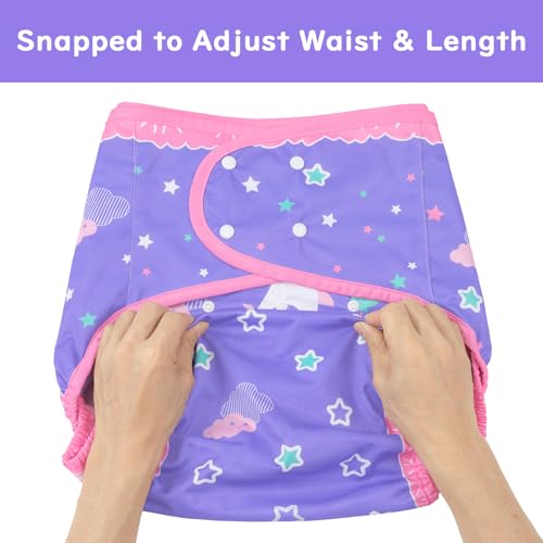 Image of Littleforbig Washable Adjustable Reusable Waterproof Cloth Adult Diaper Wrap Cover One Size - Little Fantasy