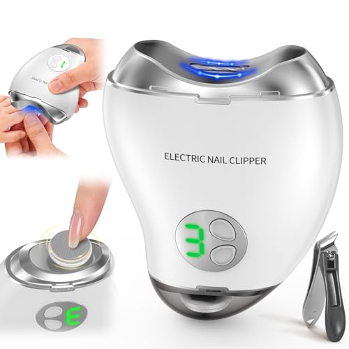 Coupe-ongles électrique 2 en 1 rechargeable USB-C pour toute la famille
