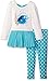Disney Little Girls' 2 Piece Finding Dory Tunic with Glitter Printed Chiffon and Legging
