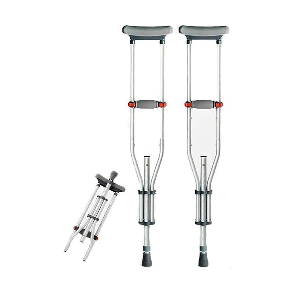 Muletas Axilas Muleta Plegable Altura Ajustable Bastón Muletas Ortopédicas Unisex Familia Present