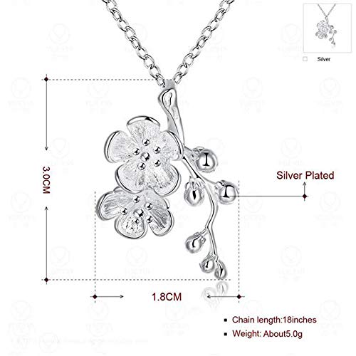Collier pour dames de mode prune : Pendentif bijoux faits à la main pour fête 45CM - 2