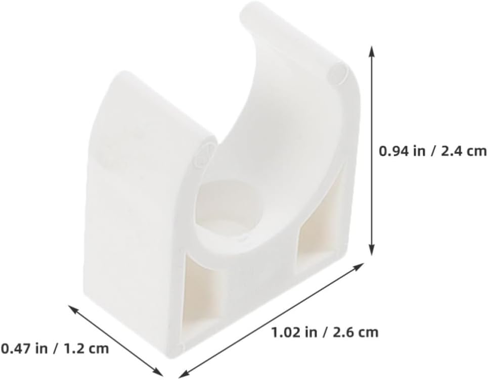 30pcs White Plastic Motor Holder Clip Brackets with Reliable and Stable Performance for Small Motor Installations Sturdy Mounting Brackets Clamp Support for Electric