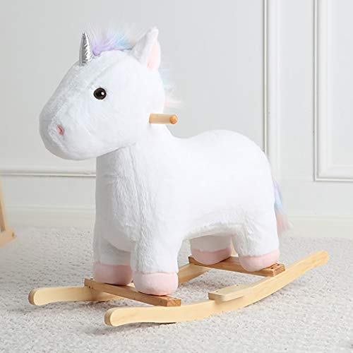 Schaukelpferd Kinder Einhorn Trojanisches Pferd Spielzeug Plüsch Baby einjähriges Geschenk Baby Schaukelstuhl… – Bild 5