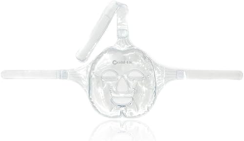 Miniatura 8 de Paquete de hielo facialmáscara de hielo para alivio facial y ATM, paquete de gel frío caliente reutilizable para recuperación poscirugía, ojos