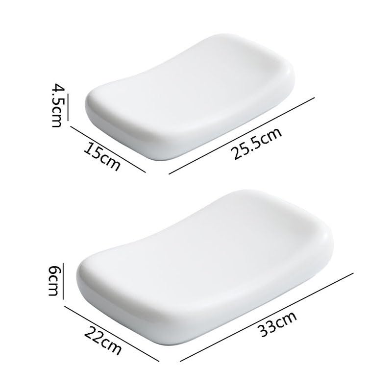 Platos de Camping Plato de cerámica creativo con forma de almohada for comedor, plato aislante for restaurante, plato de postre, plato de sushi, plato de salmón, vajilla especial, platos de ensalada P
