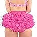 Littleforbig Women's Ladies Soft Mesh Underwear Comfortable Hipster Briefs Ballerina Tutu Skirted Panties Hot Pink S