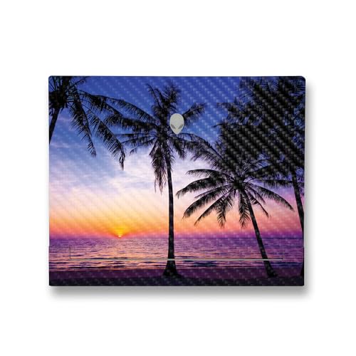 Image of MightySkins Carbon Fiber Skin Compatible with Alienware X14 R2 (2023) Full Wrap Kit - Palm Sunrise | Protective, Durable Textured Carbon Fiber Finish | Easy to Apply & Change Styles | Made in The USA