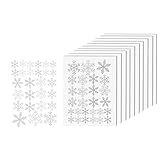 adorno de navidad copo de nieve de papel Adecuado para cualquier superficie de la pared, azulejos, vidrio, muebles y otras superficies lisas.