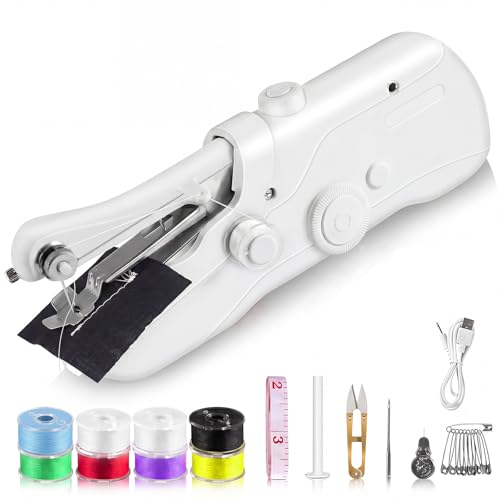 Handheld Sewing Machine,Dual Powered(USB & Battery)...