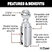 CURT 60616 Replacement Double Lock Gooseneck Ball, 30,000 lbs, 2-5/16-Inch Diameter