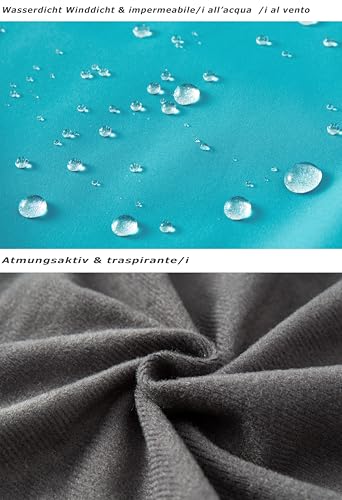 DCmount Regenjacke Damen Wasserdicht übergangsjacke damen Outdoor Wanderjacke softshelljacke für damen mit Kapuze