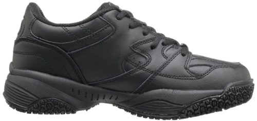 Skidbuster 5055 Women's Leather Comfort Slip Resistant Athletic Shoe,Black,11 M Us #TOP5
