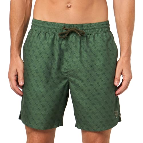 GUESS Men's Swimtrunk Medium Embossed Logo