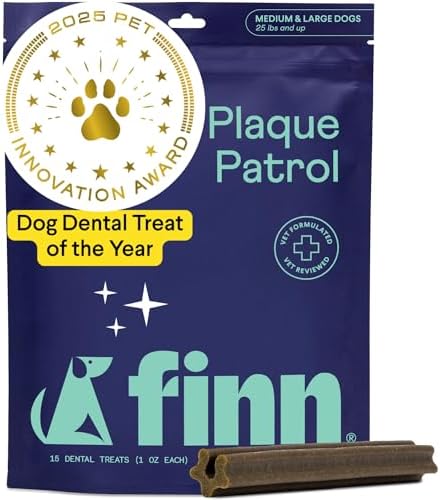 Finn Plaque Patrol Dental Chews | Triple-Action Defense Against P...