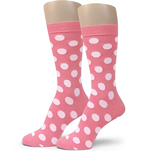Spotlight Hosiery Elite Quality Men's Groomsmen Gift Polka Dots Dress Socks