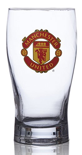 Manchester United FC Pint Glass - Great for all Soccer Fans! - 100% Licensed Product - Collector’s Design - Authentic Imported Beer Glass