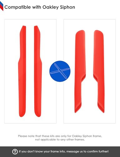 Image of BLAZERBUCK Replacement Temple Sleeves Ear Socks for Oakley Siphon OO9429 Sunglasses