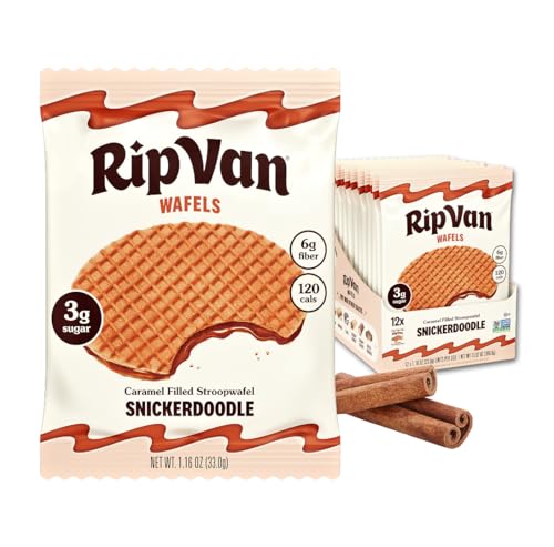 5% coupon - ★Rip Van Wafels Snickerdoodle Stroopwafels, 12ct