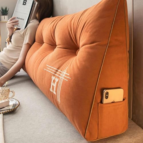 Coussin de lecture triangulaire idéal pour lire confortablement dans votre lit