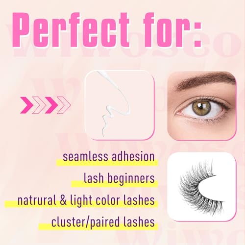 Wiwoseo 15-40 LASH GLUE Eyelash Glue Super Strong Hold Lashes Glue For Lash Extensions Clear Eyelash Adhesive Glue thumb #3