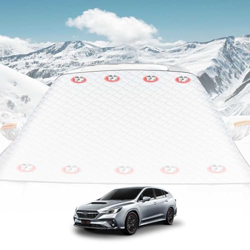 車凍結防止カバー フロントガラスカバー 三菱 アウトランダー/エクリプスクロス に適合する 車用 サンシェード カバー 厚手 凍結防止シート 車 フロントガラス 9枚磁石内蔵 反射材付き耳かけストラップ 強風対策 雪対策 霜よけ 凍結対策 便利な収納 四季