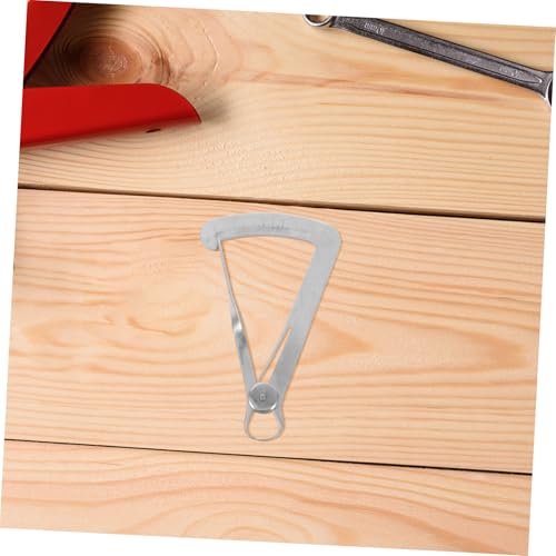 Calibrador OUNONA con medidor triangular de espesor Métrico para joyería herramienta de medición de acero inoxidable miniatura 5