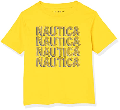 Nautica Big Boys' Short Sleeve Graphic Crew Neck T-Shirt, Dandelion Shadow, 10-12 #TOP18