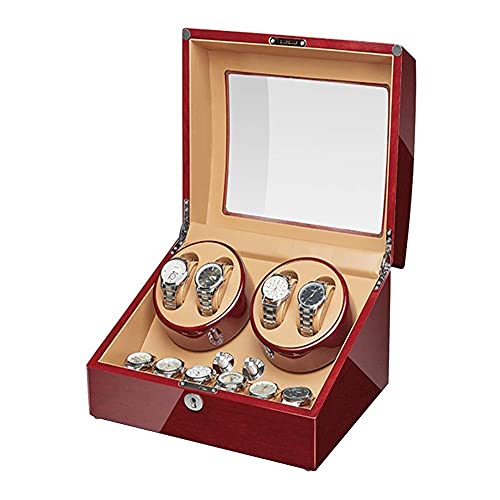 Remonteur de montre automatique 6 slots avec moteur silencieux et finition piano élégante