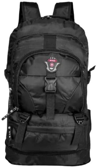 Mochila de Viagem 50L Semi Impermeável – Expansível, Resistente e Ideal para Trilha, Acampamento e Avião