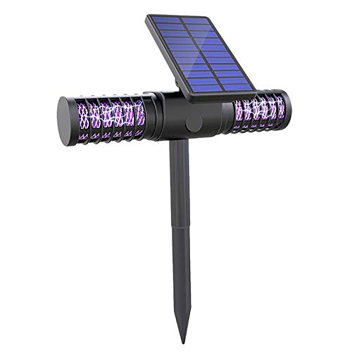 Urządzenie do zabijania komarów Solarne urządzenie do zabijania komarów zewnętrzna Wodoodporna willa Yard Ogród Led Light Trawnik kempingowa Duża łapka na owady Światło przez całą noc