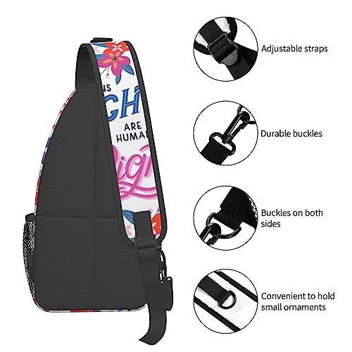 Bolso bandolera para senderismo y viaje unisex negro miniatura 3