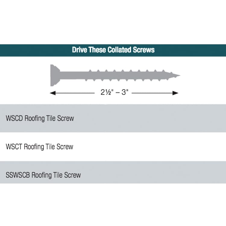 QuikDrive PRO300SRFG2M25K Tile Roofing System w/ Makita 2500 rpm Motor