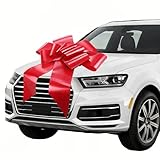 Big Car Bow - 30 Inch Giant Red Bow for Cars, Large Presents, Christmas, Birthdays, Graduations, Wedding, Anniversary, Party and Any Occasion (1 Pack)