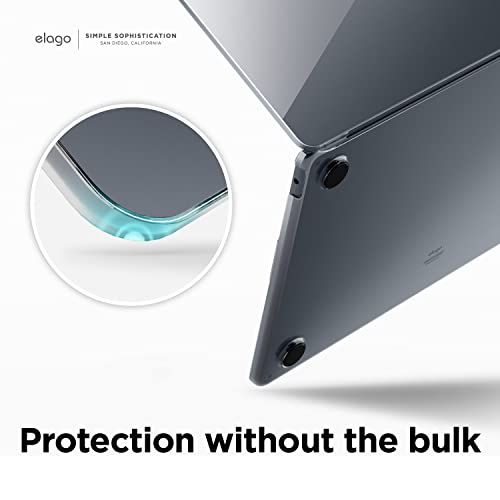 【elago】 MacBook Air M4 M3 M2 対応 ケース 傷防止 シンプル 薄型 半 透明 ハードケース 衝撃 吸収 ハード クリア カバー [ MacBookAir 13.6inch マックブックエアー 13.6インチ 2025 2024 2022 対応 ] SLIM HARD CASE クリア