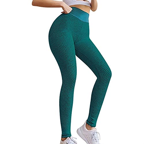 cyg Leggings, Pantalones Deportivos Mallas Panal De Jacquard for Mujer Mallas De Deporte De Mujer Fitness for Correr De Cintura Alta Pantalón Elásticos Butt Lifter Scrunch Leggings