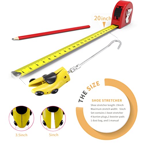 Parts3A Shoe Stretcher Men Women,Pair Of 4-Way Adjustable Shoe Stretchers To Stretch Length Width (1Pc-Left/Right-Boot2-[Wm Size 9-15; M Size 7-14]) #TOP1