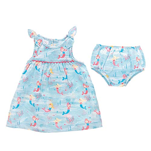 Mud Pie Girls' Mermaid Baby Dress, Multi, 6-9 Months