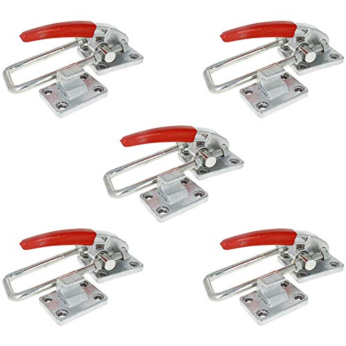 Utoolmart Adjustable Toggle Clamp, Pull Button Quick-Release U Self Lever Latch Type Toggle Clamp 7496 lbs Capacity, JY-40380 Pull Action Adjustable Latch 5 Pcs Utoolmart Adjustable Toggle Clamp, Pull Button Quick-Release U Self Lever Latch Type Toggle Clamp 7496 lbs Capacity, JY-40380 Pull Action Adjustable Latch 5 Pcs