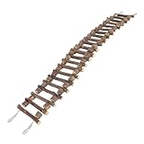 Kleintierleiter, Haustierprodukte, Vogelleiter, Haustier-Kletterleiter, Vogelleiter Für Käfig Vogelleiterbrücke Hamsterleiter Vogelleiterbrücke Parrot Swing Brücke Für Papageien(40cm)