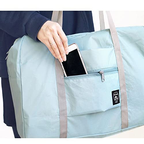 Invoda Foldable Travel Duffel Bag 2Pcs Tote Carry On Luggage Bag Spirit Airlines Personal Item Sports Gym Bag Water Resistant Weekender Overnight Bags For Women And Men thumb #4