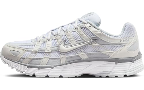 Nike Women's P-6000 Sneakers, Metallic Summit White/White/Platinum, 9 Medium US